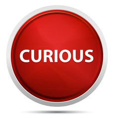 Curious Promo Red Round Button