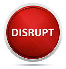 Disrupt Promo Red Round Button