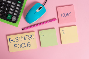 Word writing text Business Focus. Business photo showcasing Serving the needs of the client Full...
