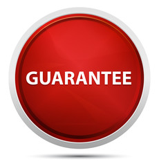 Guarantee Promo Red Round Button