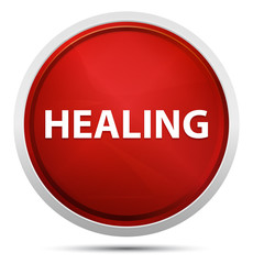 Healing Promo Red Round Button