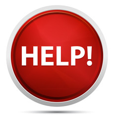 Help! Promo Red Round Button