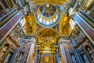 Fototapeta na wymiar Dome Altar Icon Basilica Santa Maria Maggiore Rome Italy
