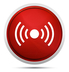 Network signal icon Promo Red Round Button