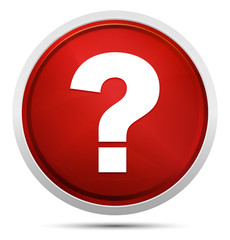 Question mark icon Promo Red Round Button