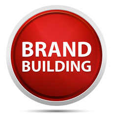 Brand Building Promo Red Round Button