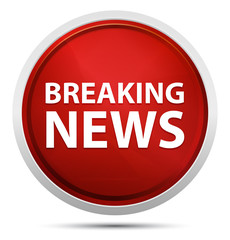Breaking News Promo Red Round Button