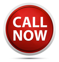 Call Now Promo Red Round Button