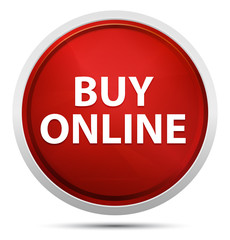 Buy Online Promo Red Round Button