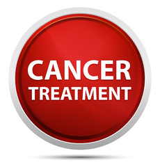 Cancer Treatment Promo Red Round Button