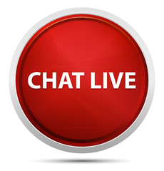 Chat Live Promo Red Round Button