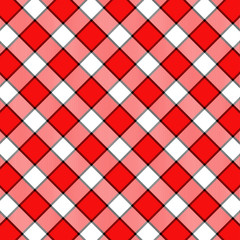 Tartan Pattern in Red and White . Texture for plaid, tablecloths, clothes, shirts, dresses, paper, bedding, blankets, quilts and other textile products. Vector illustration EPS 10