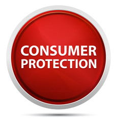 Consumer Protection Promo Red Round Button