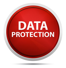 Data Protection Promo Red Round Button