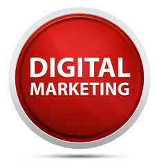 Digital Marketing Promo Red Round Button