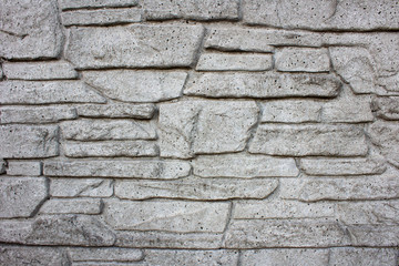 piece of concrete care with masonry pattern