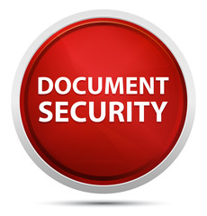 Document Security Promo Red Round Button