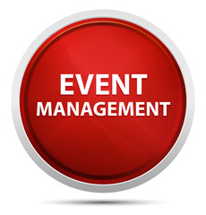 Event Management Promo Red Round Button