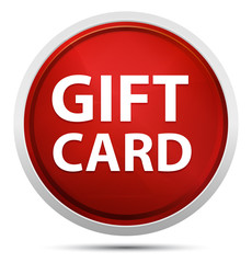 Gift Card Promo Red Round Button