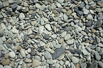 background texture of a beach with small pebbles