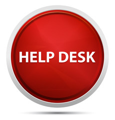 Help Desk Promo Red Round Button