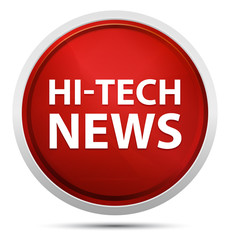Hi-tech News Promo Red Round Button