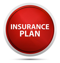 Insurance Plan Promo Red Round Button