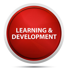 Learning & Development Promo Red Round Button