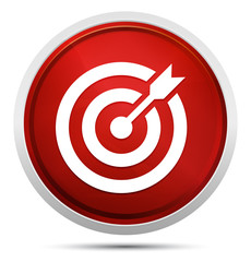 Target arrow icon Promo Red Round Button