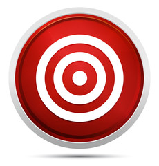 Target icon Promo Red Round Button