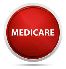 Medicare Promo Red Round Button