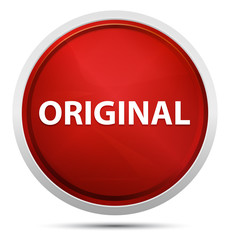 Original Promo Red Round Button