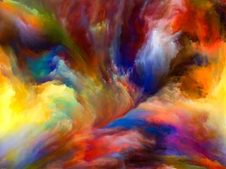 Foto op Plexiglas Mix van kleuren Digitaal leven van achtergrond