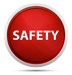Safety Promo Red Round Button