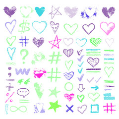design chalk vector textures hand drawn textures