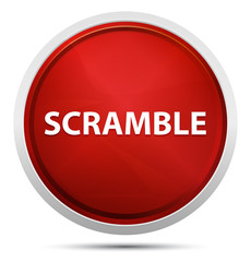 Scramble Promo Red Round Button