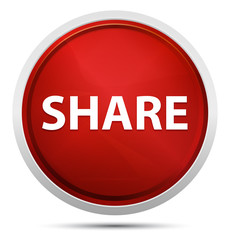 Share Promo Red Round Button