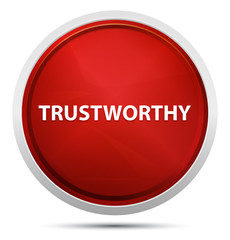 Trustworthy Promo Red Round Button