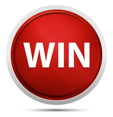Win Promo Red Round Button
