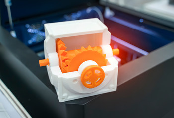 Printing 3D printer gear printed model plastic