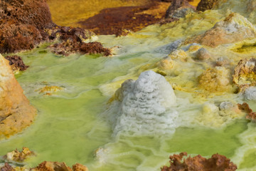 ダロール火山　ダナキル砂漠