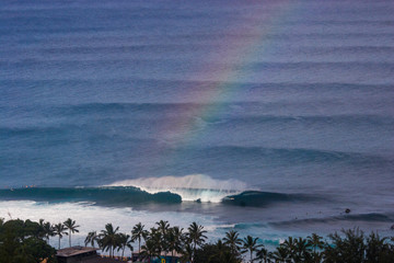 Ocean and Rainbow Sky