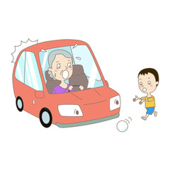 子供の飛び出しイラスト