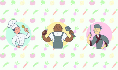 Kitchen's Chefs of the world