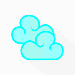 cloud icon on white background