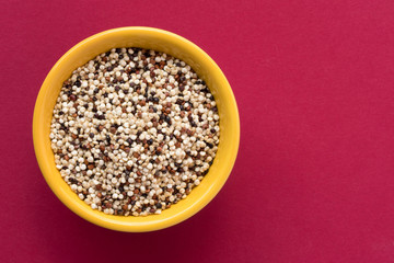 Multi Colored Quinoa in a Bowl