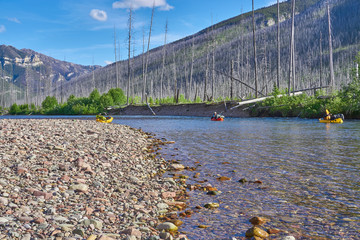 Paddling in Montana