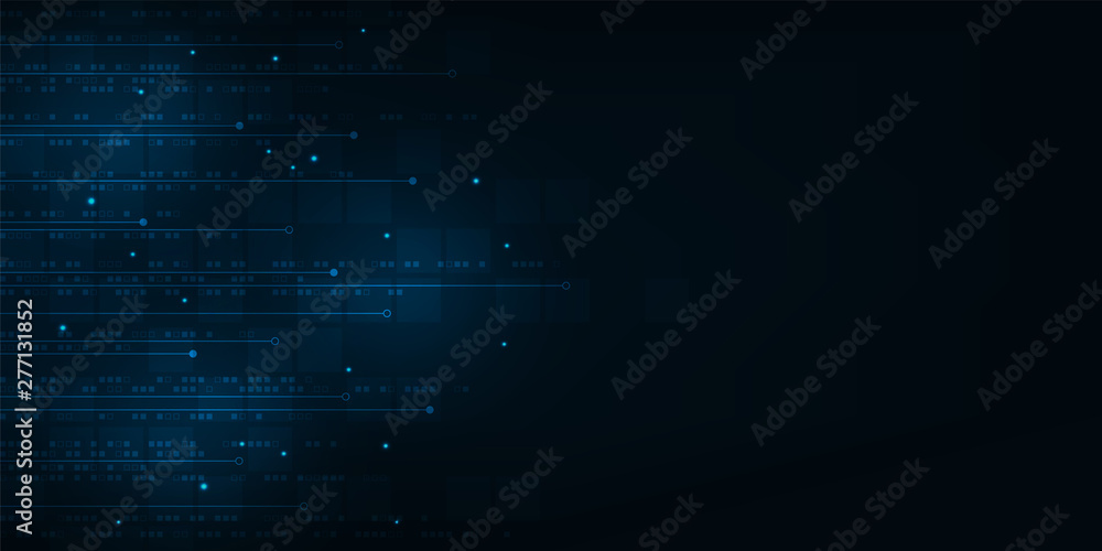 Poster vector abstract background technology circuit design.