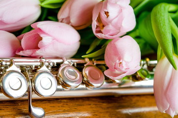 Tulips and flute music