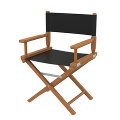 Movie Director Chair Isolated